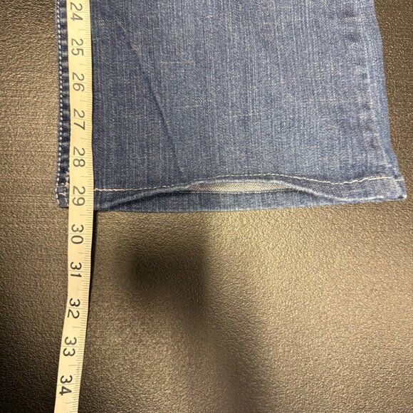 Harley-Davidson Womens Bootcut Jeans Size 12 Studded Embellished Pocket Denim - Picture 8 of 10